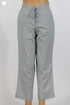 Cambric Cotton Pants in Smoke Grey